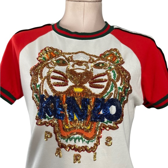 KENZO bling tiger top in size Medium. Absolutely gorgeous. - Picture 8 of 13